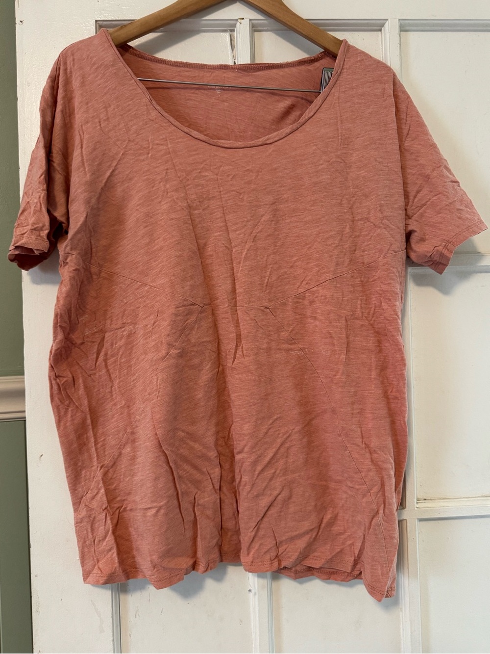 Garnet Hill Salmon colored Short-Sleeve Tunic